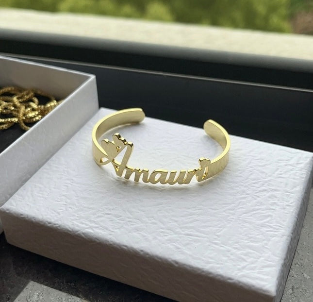 Heart Name Jewelry Set (Necklace, Earrings , & Bracelet – Kids)