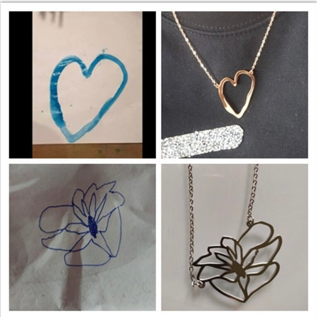 Custom Drawing Necklace (Kids’ Artwork Necklace)