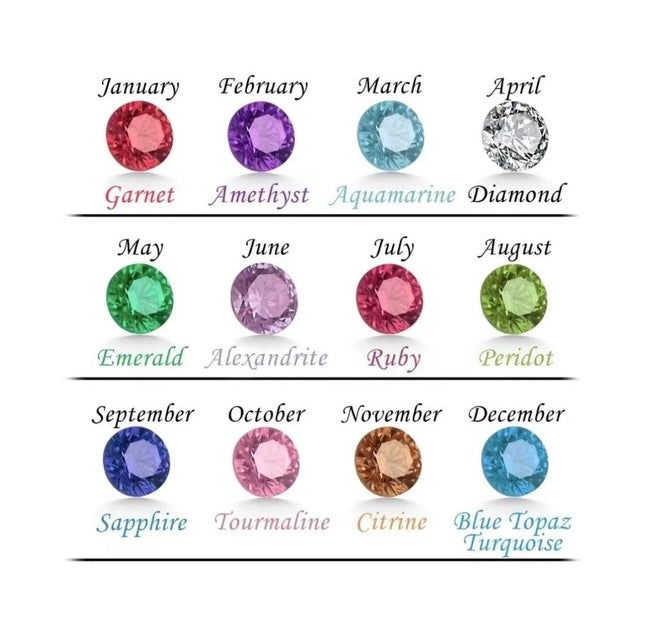 Birthstone Heart Duo